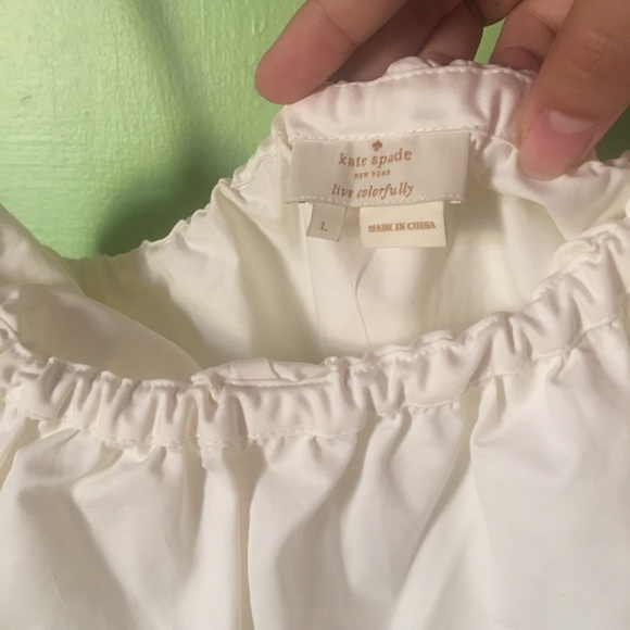 Kate Spade ♠️ Poplin Top - Picture 5 of 9